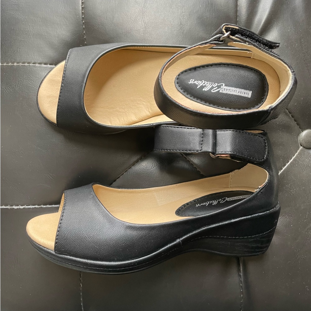 Strappy wedges